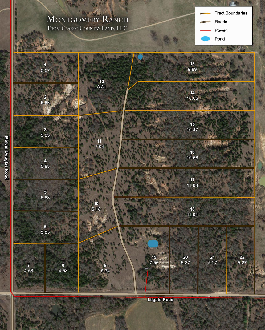Montgomery Ranch satellite plat map