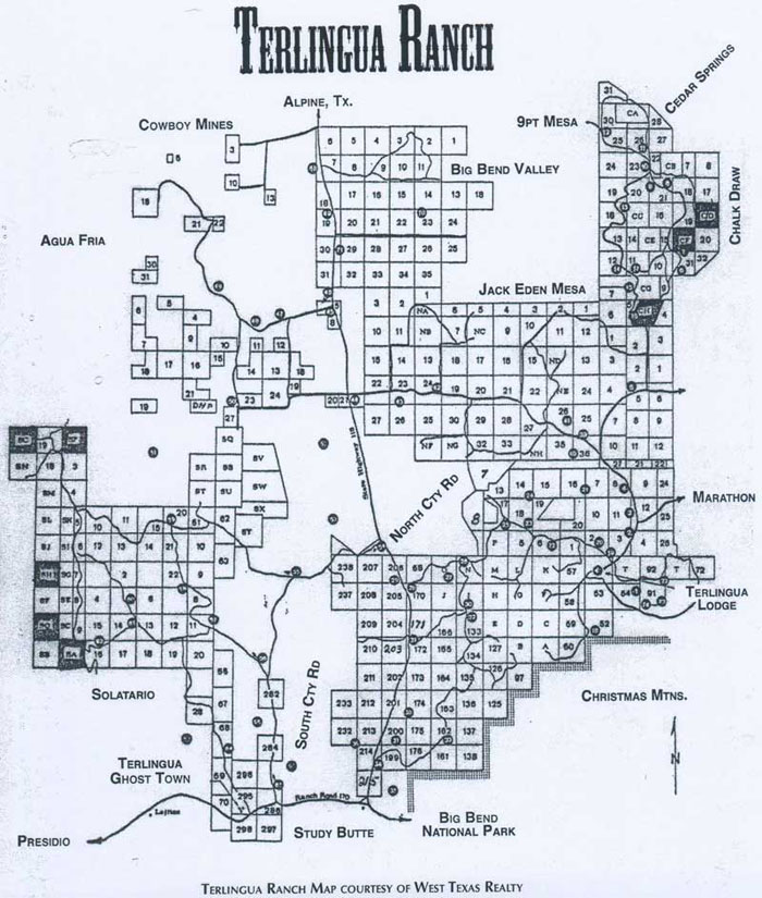 Terlingua Ranch satellite plat map