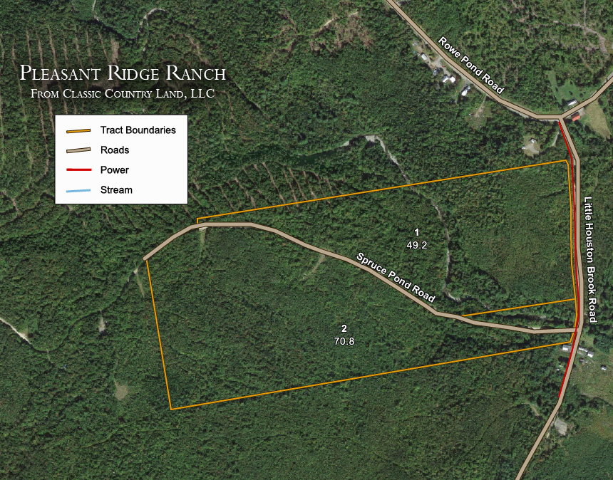 Pleasant Ridge Ranch satellite plat map