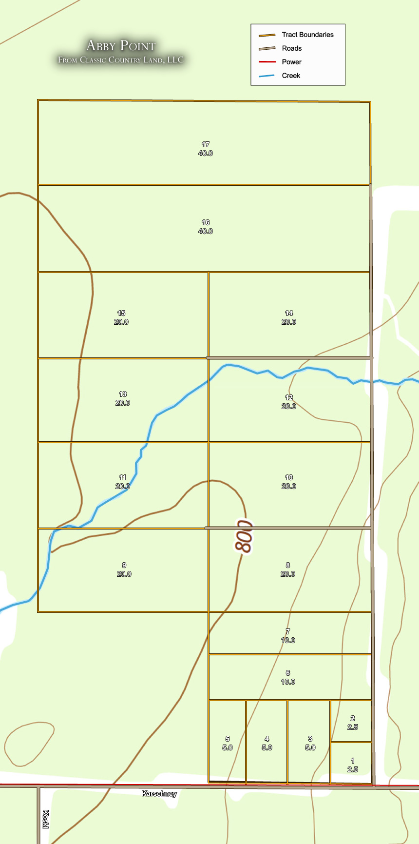 Abby Point topographic plat map