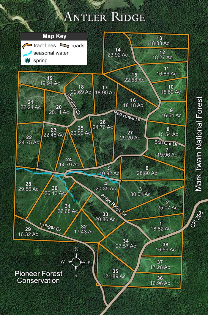 Antler Ridge satellite plat map