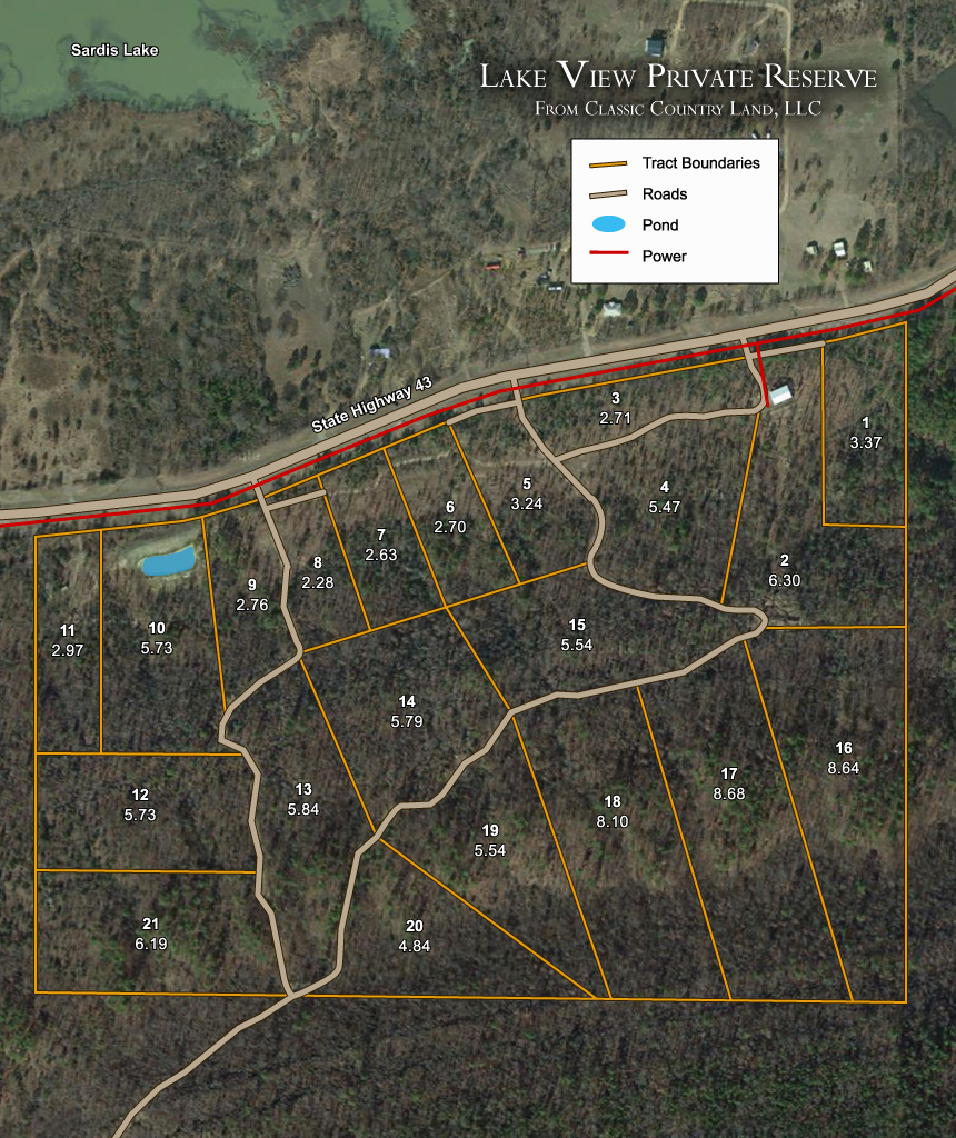 Lakeview Private Reserve satellite plat map