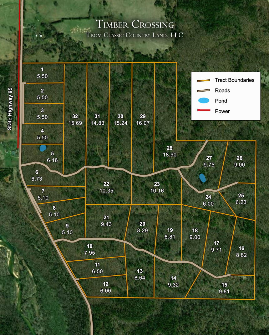 Timber Crossing satellite plat map