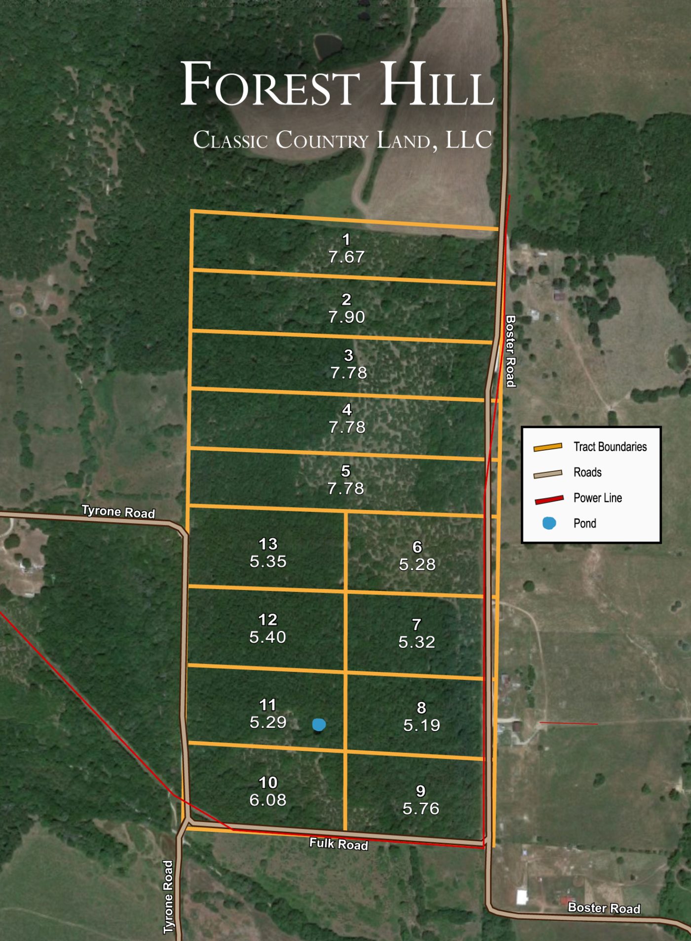 Forest Hill satellite plat map