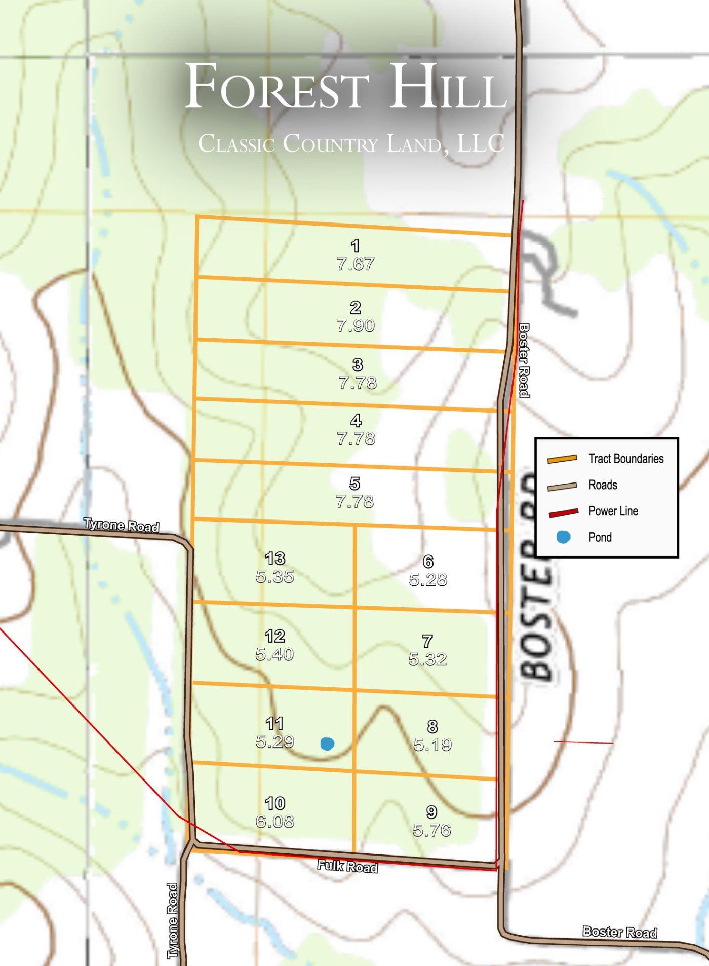 Forest Hill topographic plat map