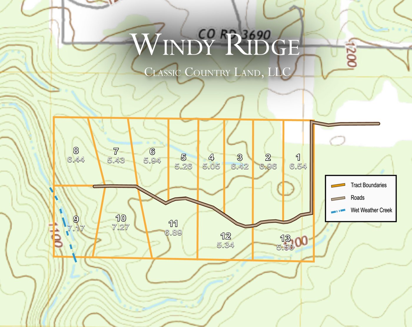 Windy Ridge topographic plat map