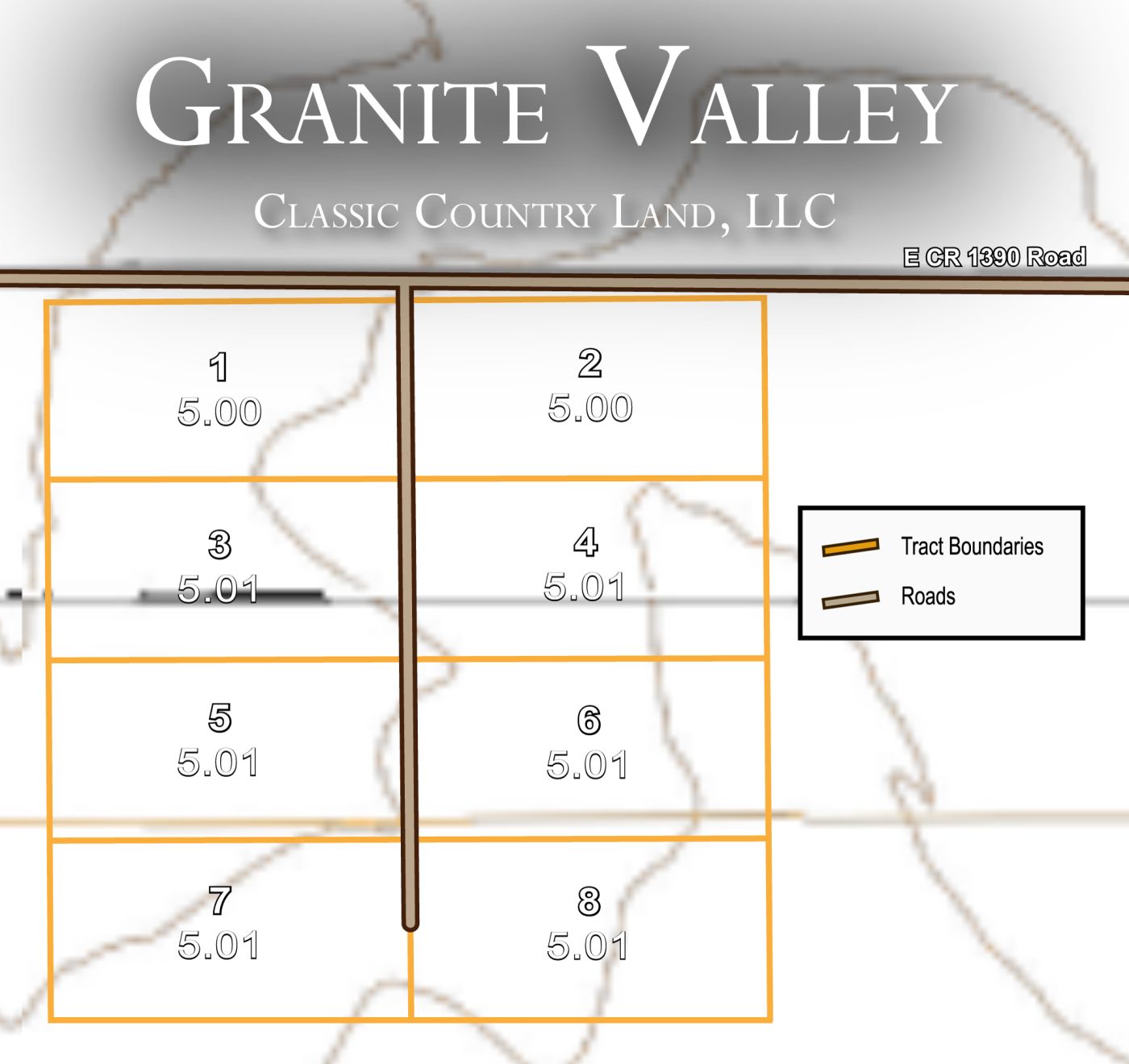 Granite Valley topographic plat map