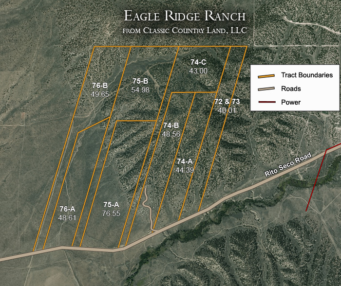Eagle Ridge Ranch satellite plat map