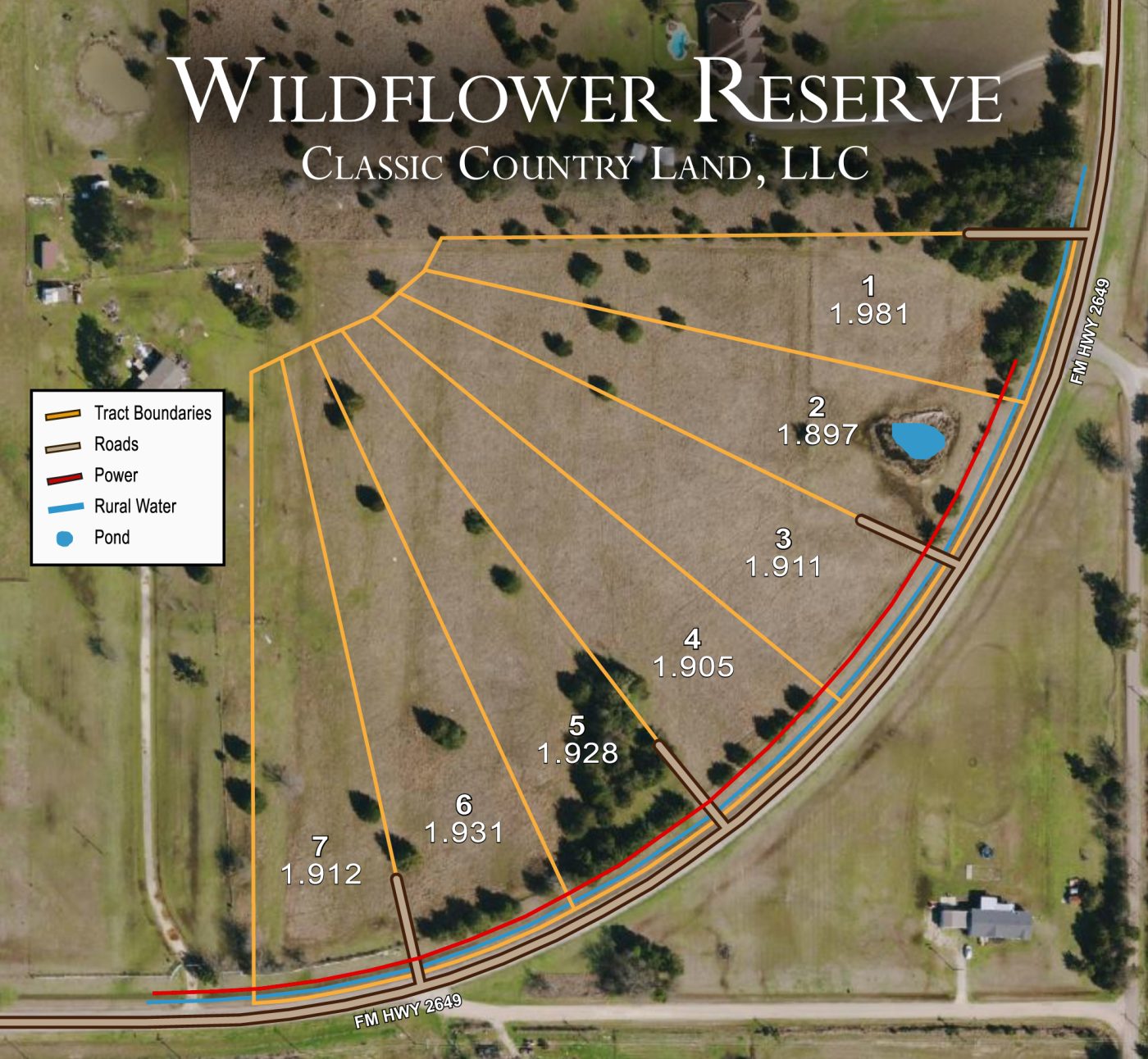 Wildflower Reserve satellite plat map