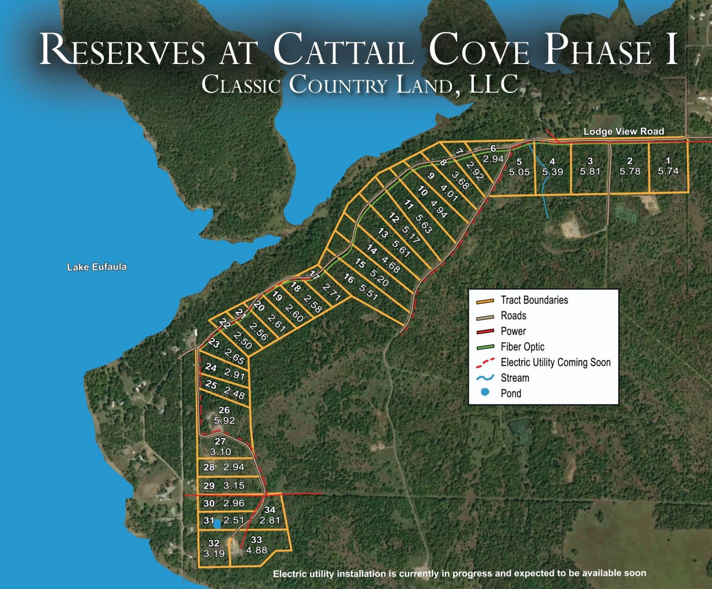 Reserves At Cattail Cove Phase I satellite plat map