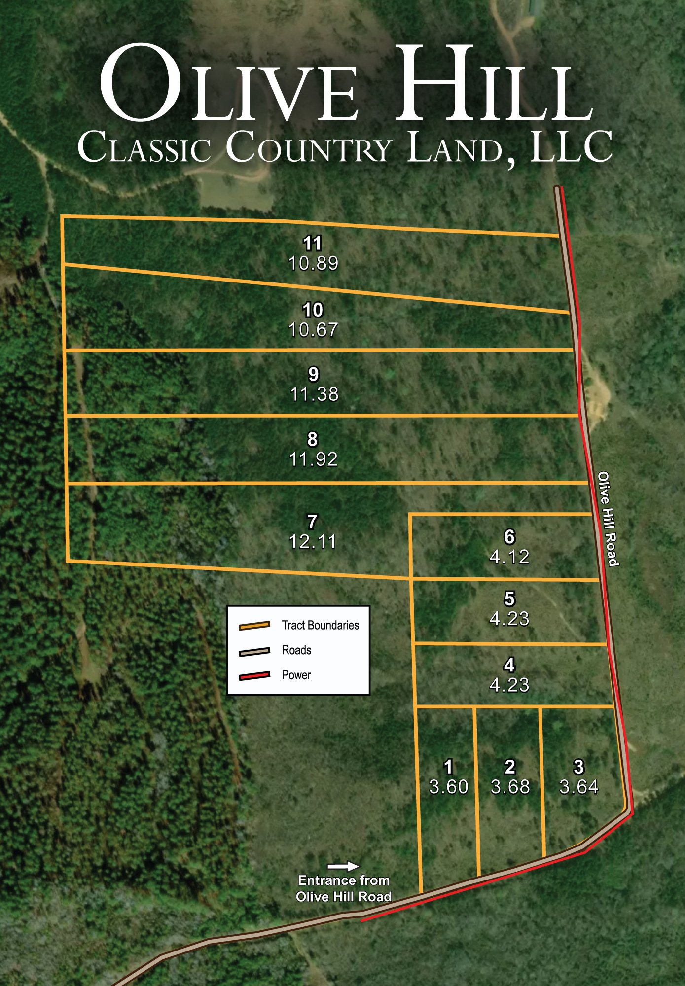 Olive Hill satellite plat map