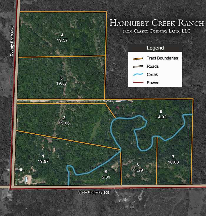 Hannubby Creek topographic plat map