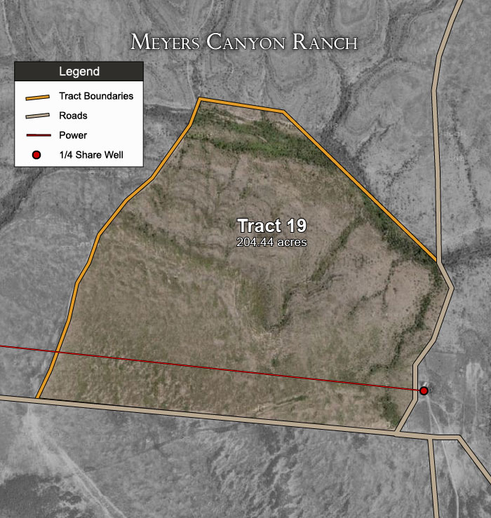 Meyers Canyon Ranch satellite plat map