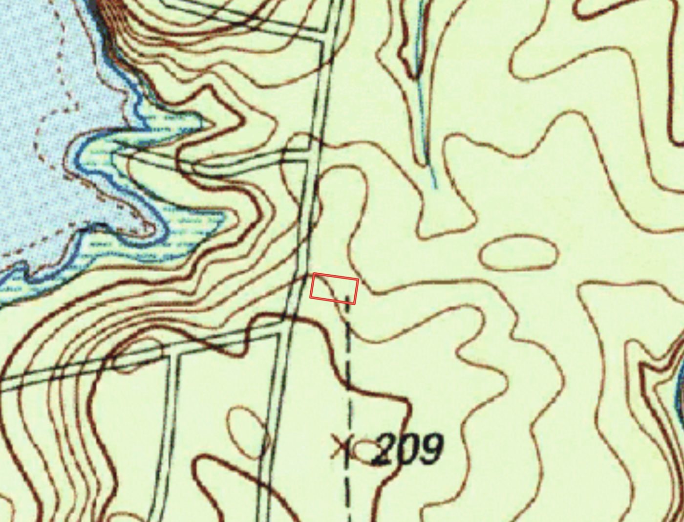Lakeside Village II topographic plat map