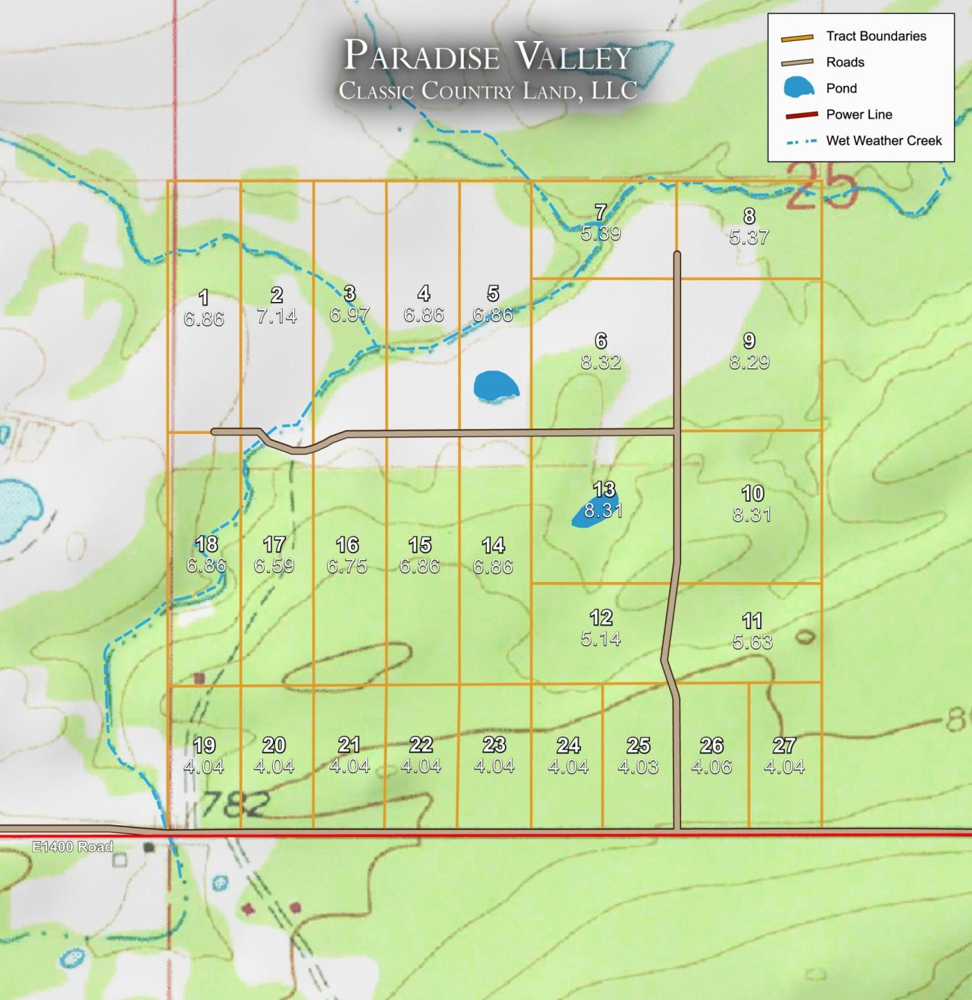 Paradise Valley topographic plat map