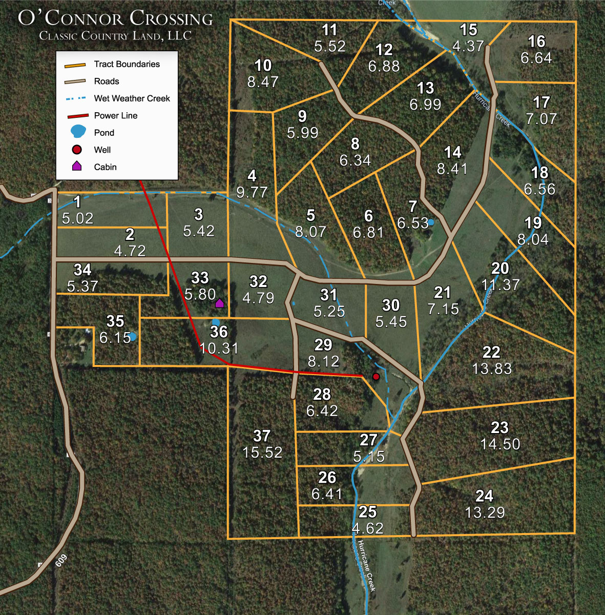 O’Connor Crossing satellite plat map