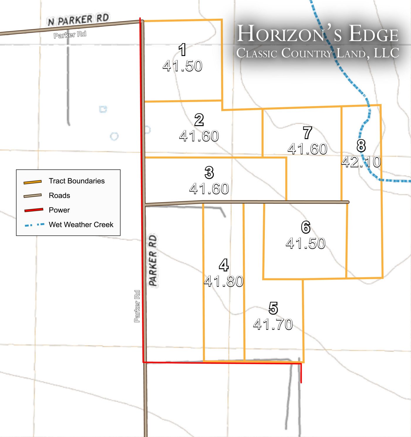 Horizon’s Edge topographic plat map