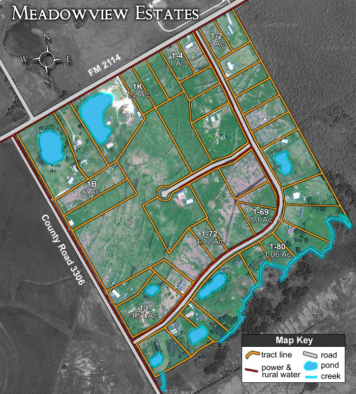 Meadowview Estates satellite plat map