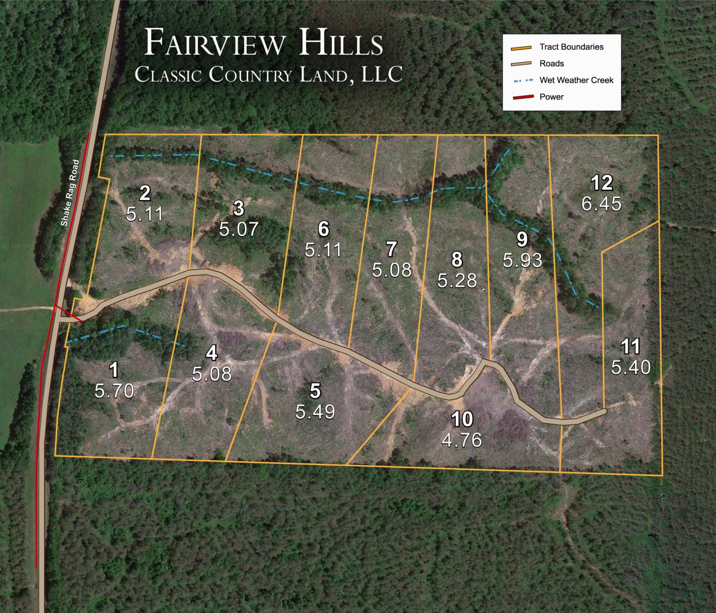 Fairview Hills satellite plat map