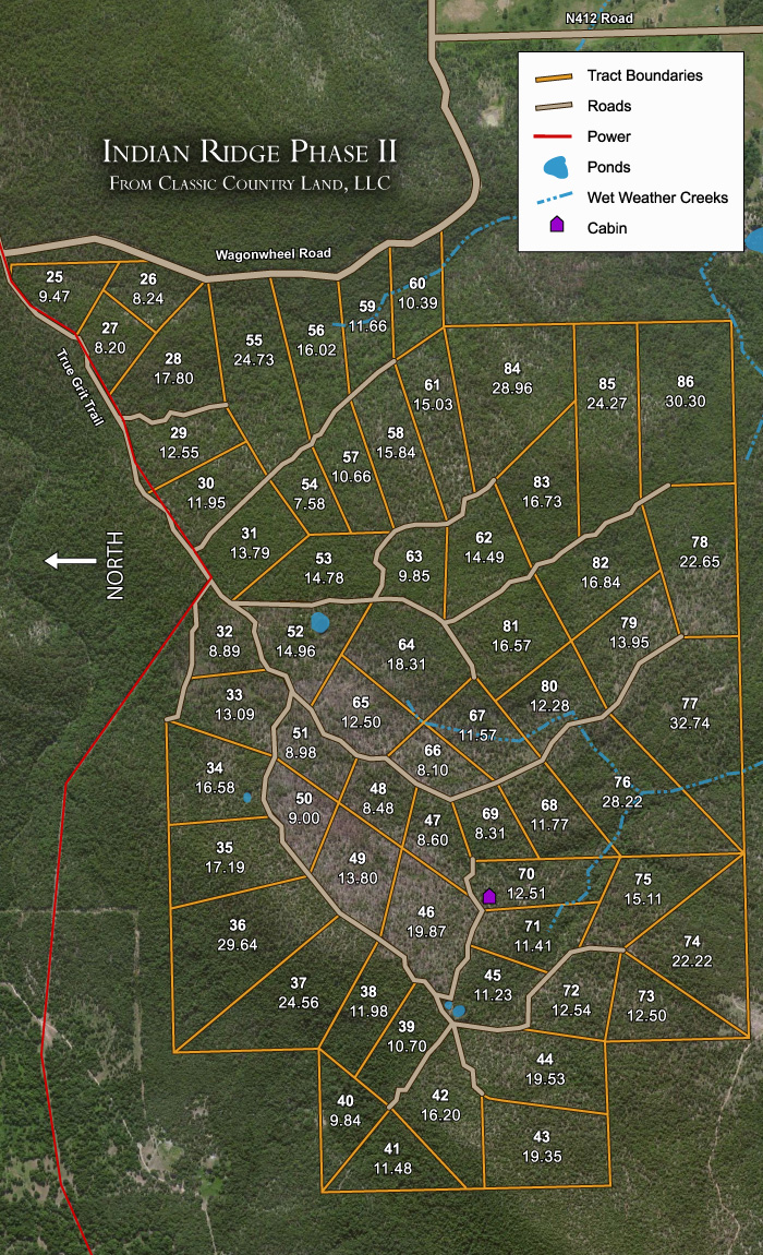 Indian Ridge – Phase II satellite plat map