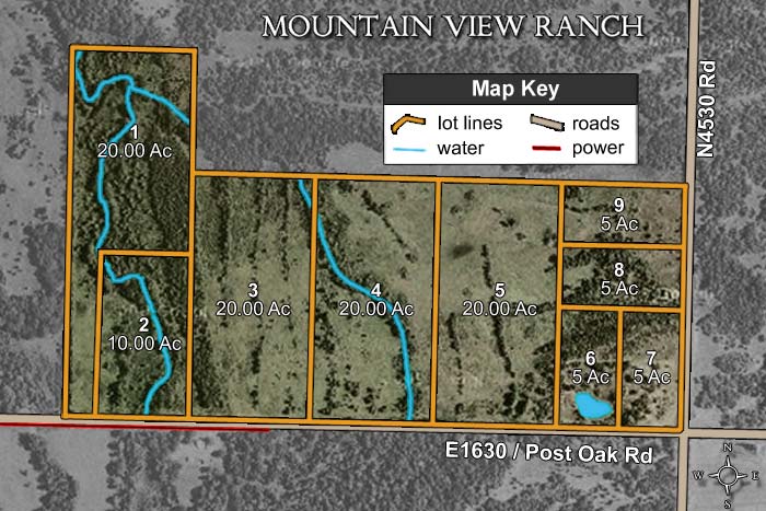 Mountain View Ranch satellite plat map