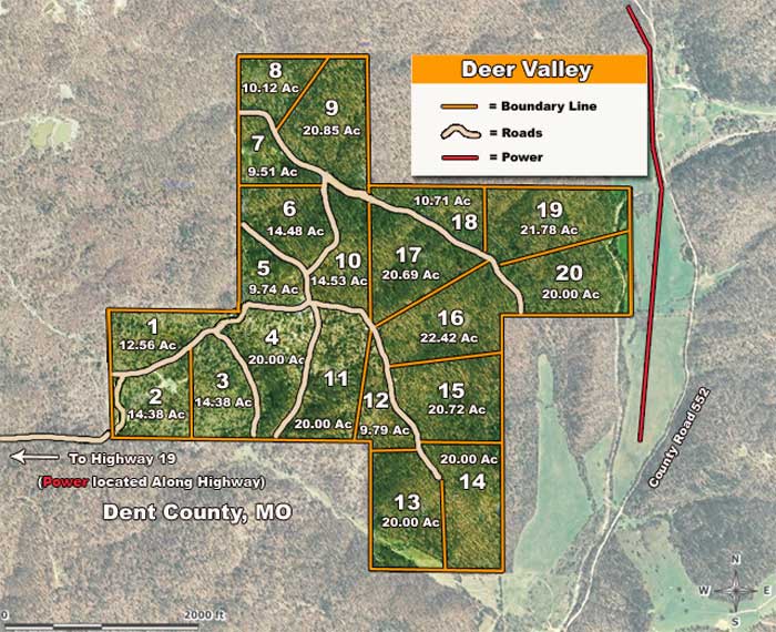 Deer Valley satellite plat map
