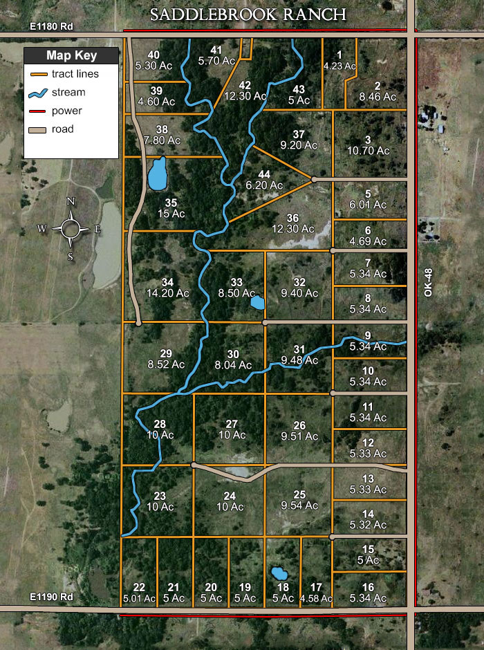 Saddlebrook Ranch satellite plat map