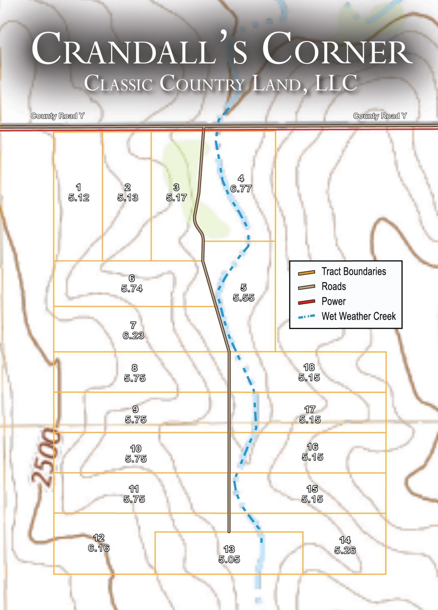 Crandall's Corner topographic plat map