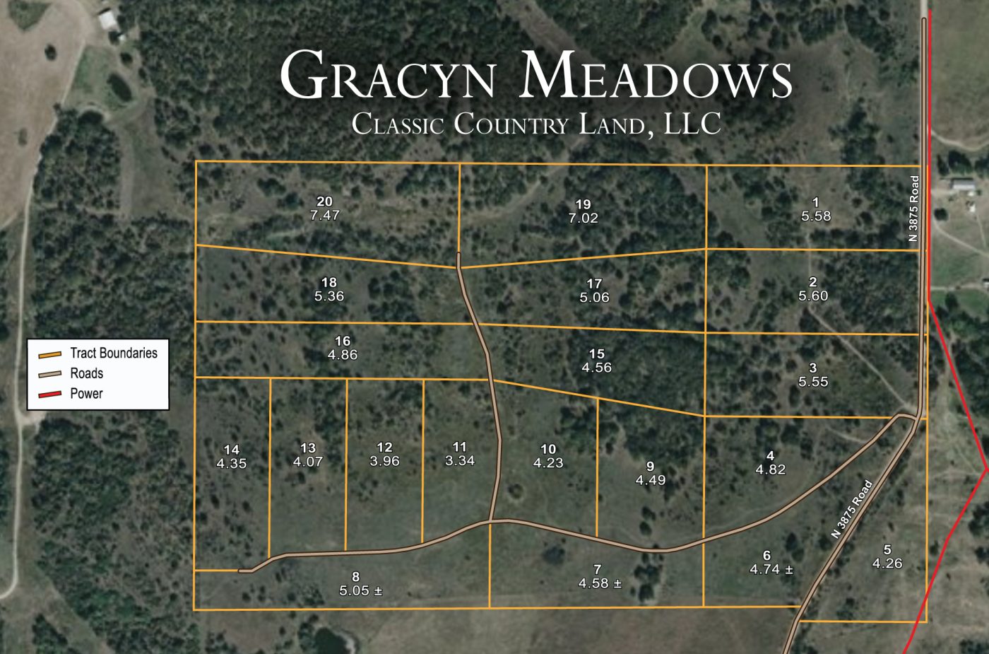 Gracyn Meadows satellite plat map